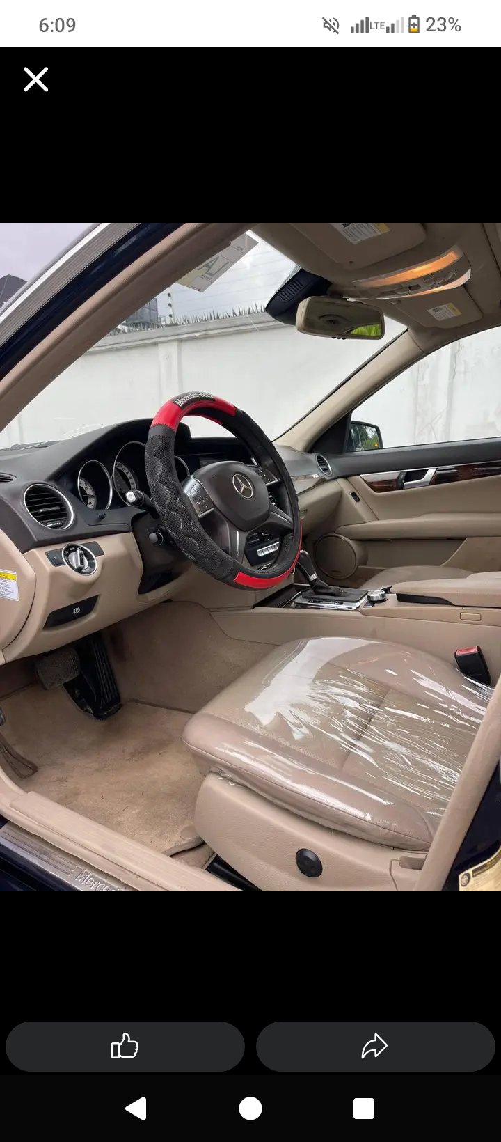 2013 Mercedes Benz C300 with clean interior and good working condition